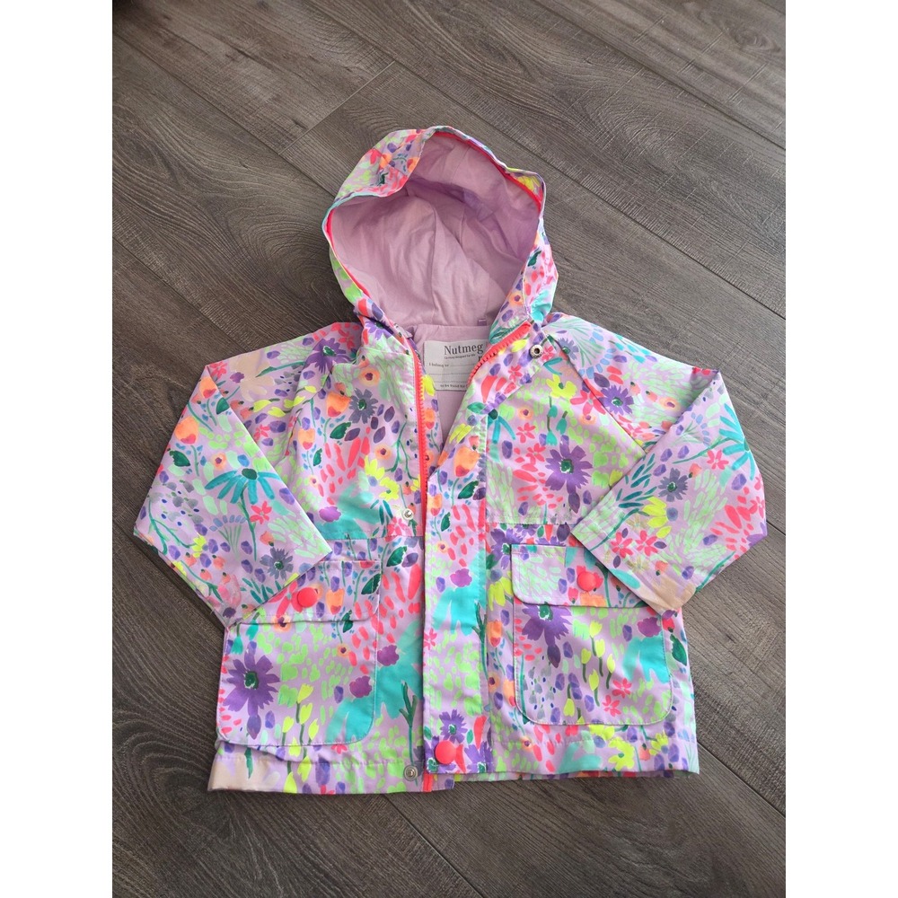 Nutmeg toddler girl rain jacket 24 mos